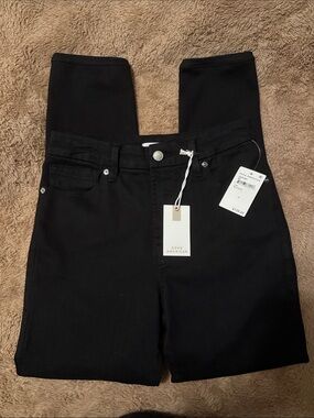 Good American High-Rise Black Skinny Jeans